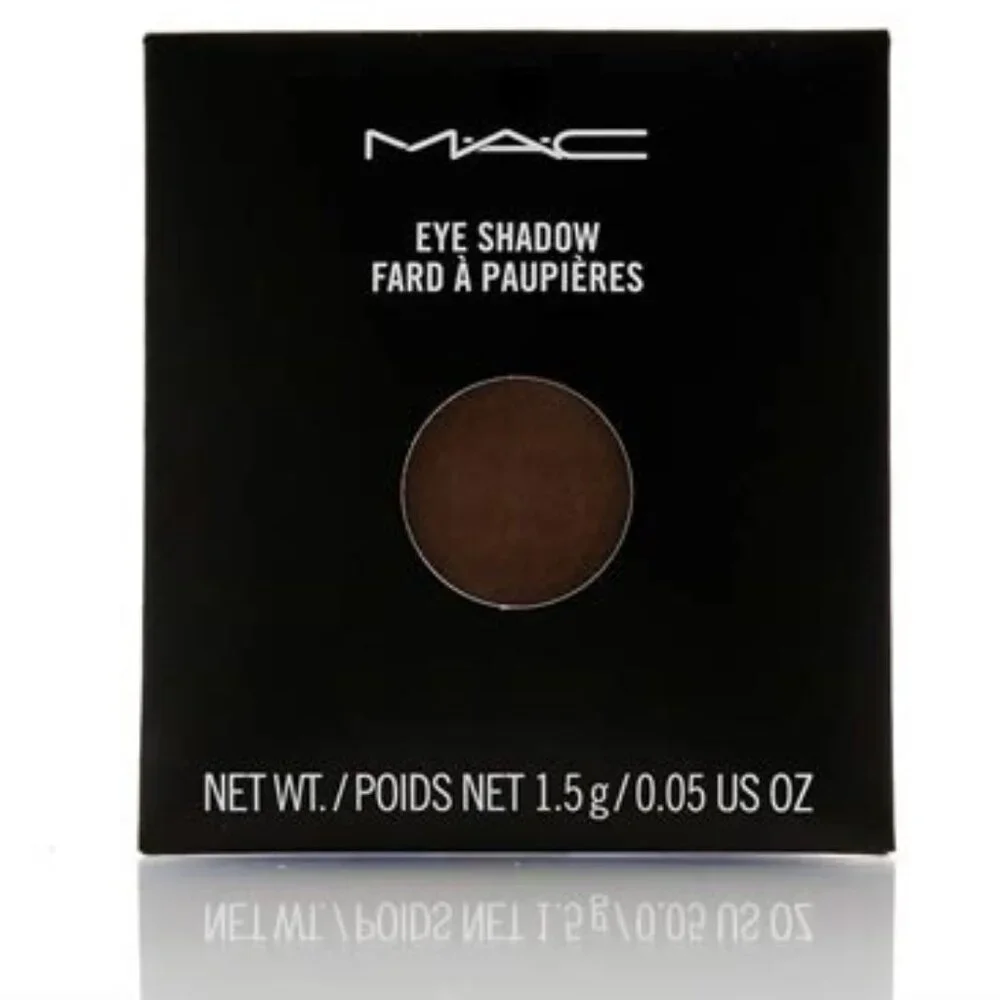 MAC BRUN eye shadow Refill Pan NIB dark brown satin